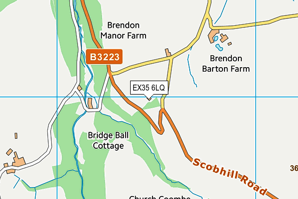 EX35 6LQ map - OS VectorMap District (Ordnance Survey) EX35 6LQ map - OS VectorMap District (Ordnance Survey)