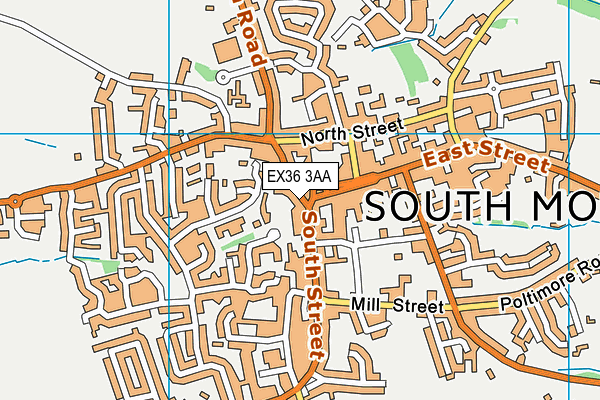 EX36 3AA map - OS VectorMap District (Ordnance Survey) EX36 3AA map - OS VectorMap District (Ordnance Survey)