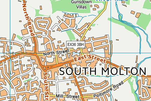 EX36 3BH map - OS VectorMap District (Ordnance Survey) EX36 3BH map - OS VectorMap District (Ordnance Survey)