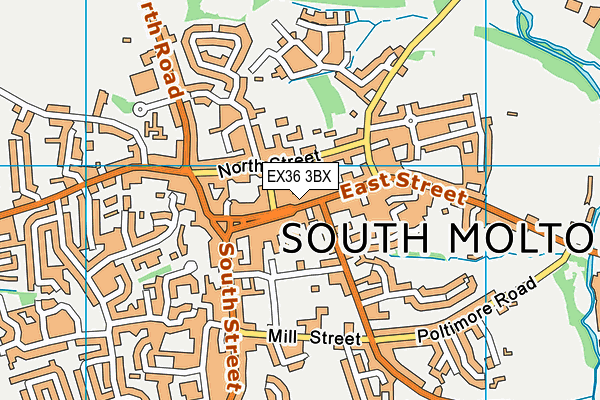 EX36 3BX map - OS VectorMap District (Ordnance Survey) EX36 3BX map - OS VectorMap District (Ordnance Survey)