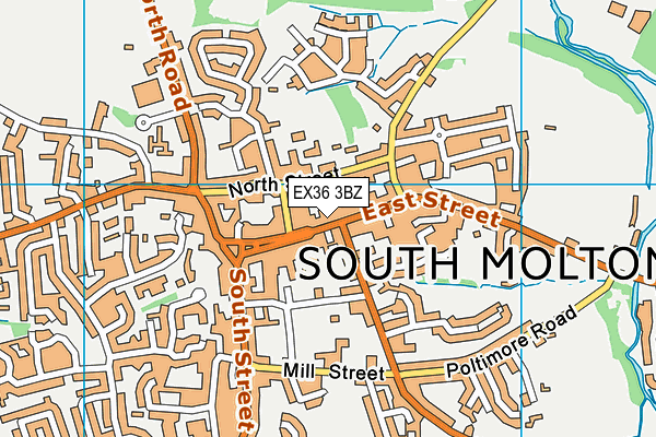 EX36 3BZ map - OS VectorMap District (Ordnance Survey) EX36 3BZ map - OS VectorMap District (Ordnance Survey)