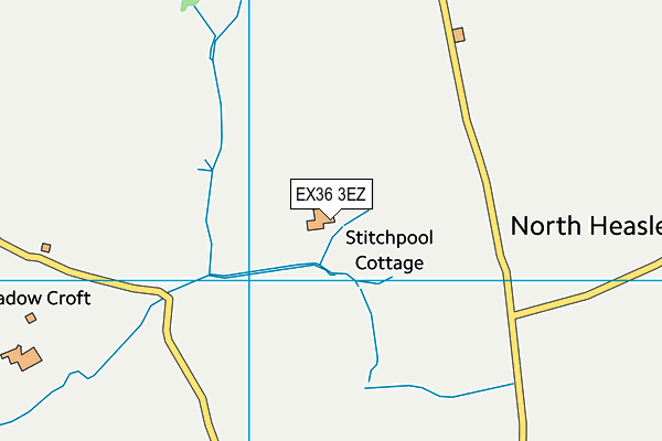 EX36 3EZ map - OS VectorMap District (Ordnance Survey) EX36 3EZ map - OS VectorMap District (Ordnance Survey)