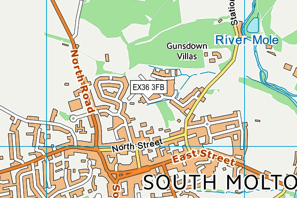EX36 3FB map - OS VectorMap District (Ordnance Survey) EX36 3FB map - OS VectorMap District (Ordnance Survey)
