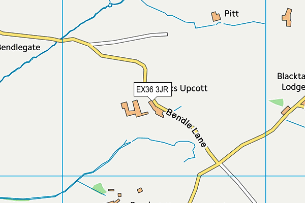 EX36 3JR map - OS VectorMap District (Ordnance Survey) EX36 3JR map - OS VectorMap District (Ordnance Survey)