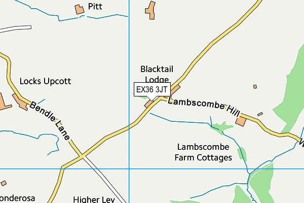 EX36 3JT map - OS VectorMap District (Ordnance Survey) EX36 3JT map - OS VectorMap District (Ordnance Survey)