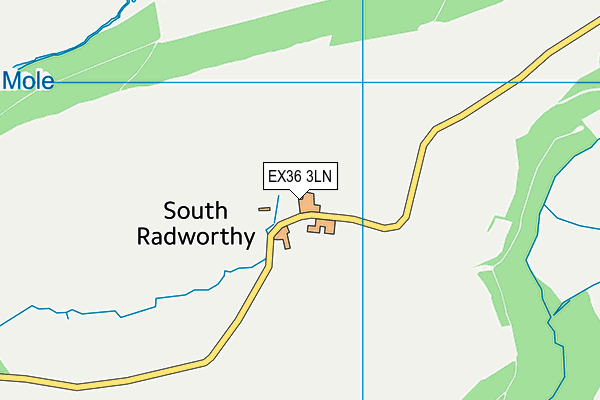 EX36 3LN map - OS VectorMap District (Ordnance Survey) EX36 3LN map - OS VectorMap District (Ordnance Survey)