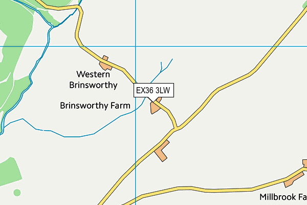 EX36 3LW map - OS VectorMap District (Ordnance Survey) EX36 3LW map - OS VectorMap District (Ordnance Survey)