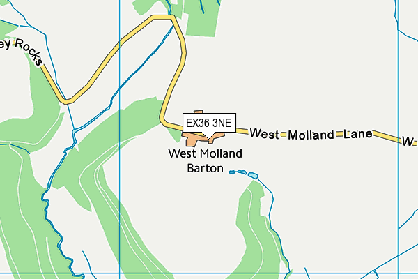 EX36 3NE map - OS VectorMap District (Ordnance Survey) EX36 3NE map - OS VectorMap District (Ordnance Survey)
