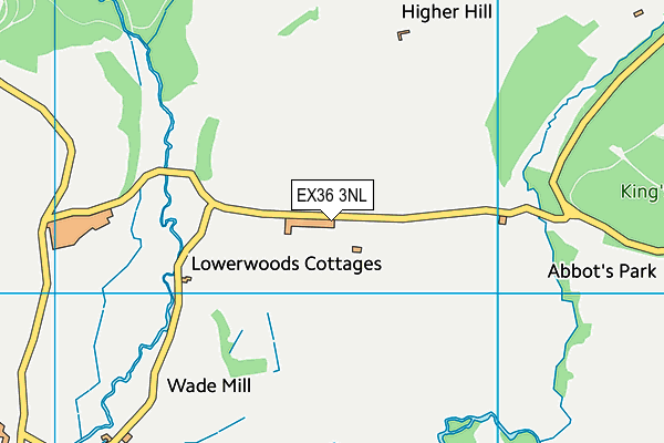 EX36 3NL map - OS VectorMap District (Ordnance Survey) EX36 3NL map - OS VectorMap District (Ordnance Survey)