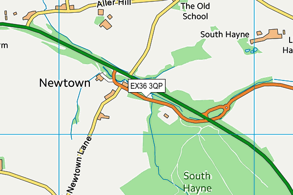 EX36 3QP map - OS VectorMap District (Ordnance Survey) EX36 3QP map - OS VectorMap District (Ordnance Survey)