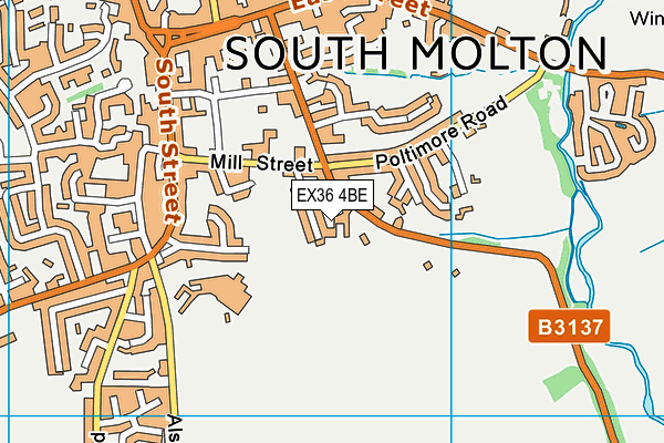 EX36 4BE map - OS VectorMap District (Ordnance Survey) EX36 4BE map - OS VectorMap District (Ordnance Survey)