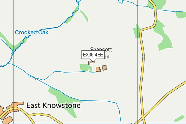 EX36 4EE map - OS VectorMap District (Ordnance Survey) EX36 4EE map - OS VectorMap District (Ordnance Survey)
