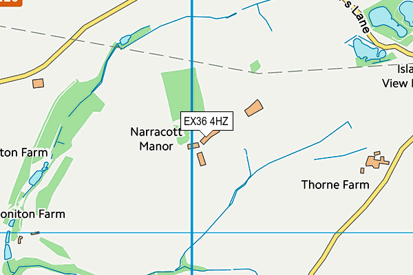 EX36 4HZ map - OS VectorMap District (Ordnance Survey) EX36 4HZ map - OS VectorMap District (Ordnance Survey)