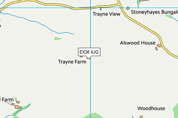 EX36 4JG map - OS VectorMap District (Ordnance Survey)