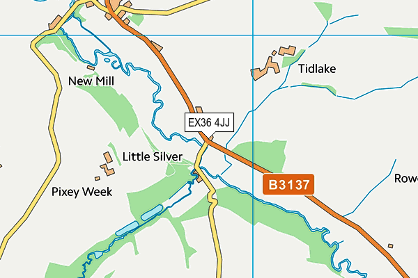 EX36 4JJ map - OS VectorMap District (Ordnance Survey) EX36 4JJ map - OS VectorMap District (Ordnance Survey)