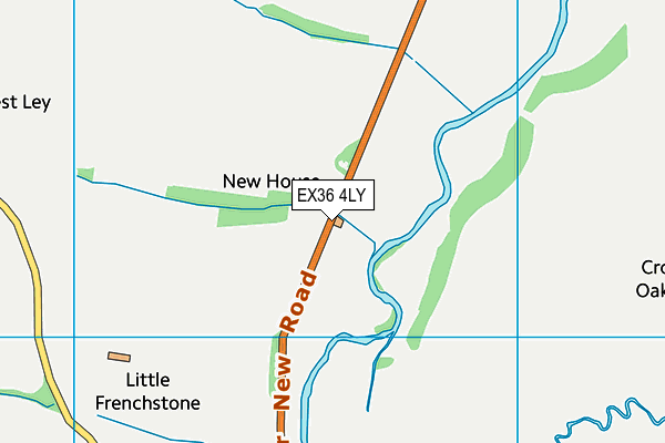 EX36 4LY map - OS VectorMap District (Ordnance Survey) EX36 4LY map - OS VectorMap District (Ordnance Survey)