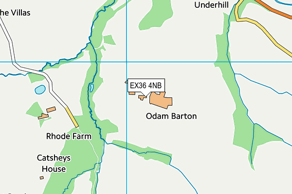 EX36 4NB map - OS VectorMap District (Ordnance Survey) EX36 4NB map - OS VectorMap District (Ordnance Survey)