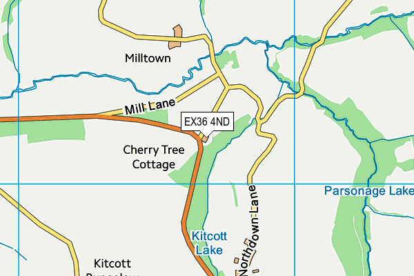 EX36 4ND map - OS VectorMap District (Ordnance Survey) EX36 4ND map - OS VectorMap District (Ordnance Survey)