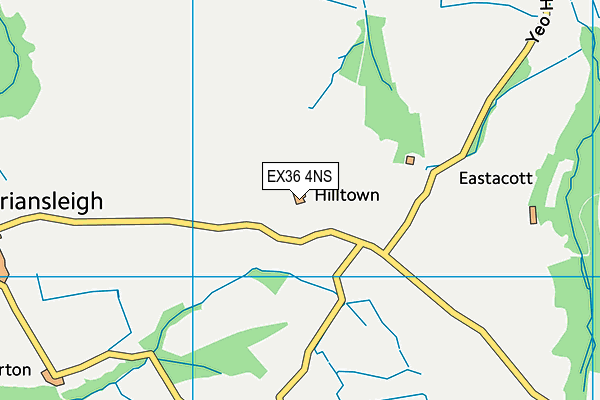 EX36 4NS map - OS VectorMap District (Ordnance Survey) EX36 4NS map - OS VectorMap District (Ordnance Survey)