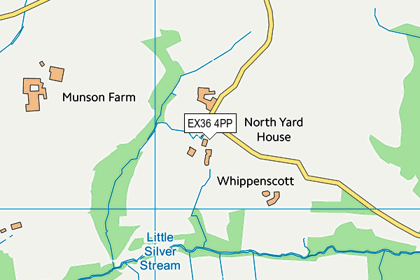 EX36 4PP map - OS VectorMap District (Ordnance Survey) EX36 4PP map - OS VectorMap District (Ordnance Survey)