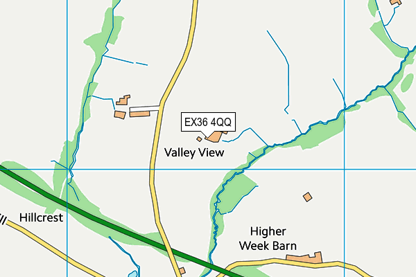 EX36 4QQ map - OS VectorMap District (Ordnance Survey) EX36 4QQ map - OS VectorMap District (Ordnance Survey)