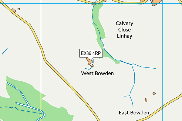 EX36 4RP map - OS VectorMap District (Ordnance Survey) EX36 4RP map - OS VectorMap District (Ordnance Survey)