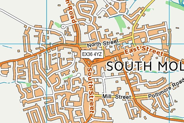 EX36 4YZ map - OS VectorMap District (Ordnance Survey) EX36 4YZ map - OS VectorMap District (Ordnance Survey)