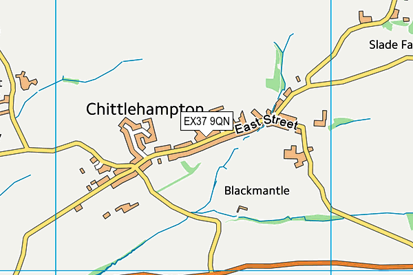 EX37 9QN map - OS VectorMap District (Ordnance Survey) EX37 9QN map - OS VectorMap District (Ordnance Survey)