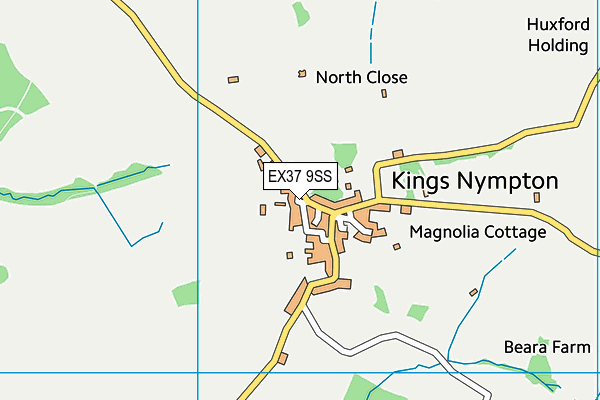 EX37 9SS map - OS VectorMap District (Ordnance Survey) EX37 9SS map - OS VectorMap District (Ordnance Survey)