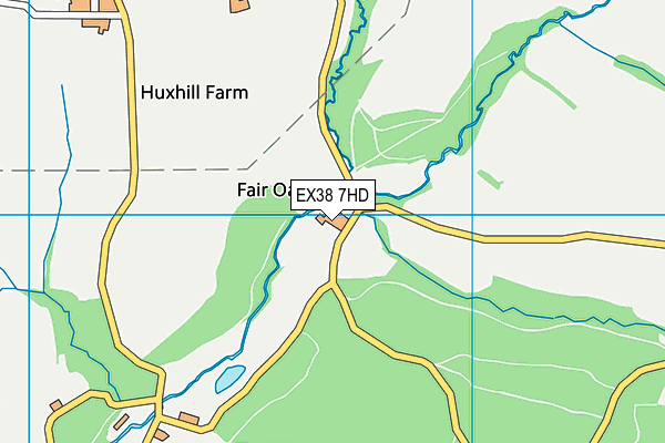 EX38 7HD map - OS VectorMap District (Ordnance Survey) EX38 7HD map - OS VectorMap District (Ordnance Survey)
