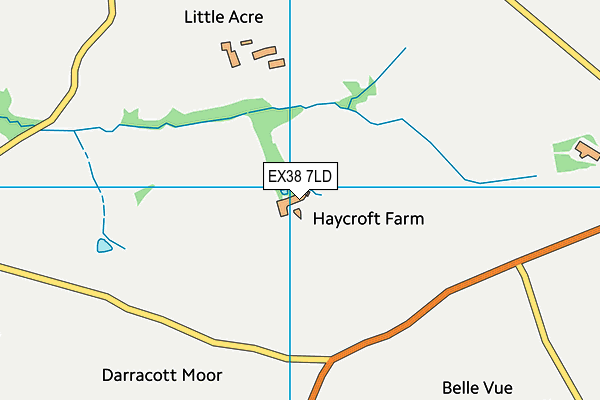 EX38 7LD map - OS VectorMap District (Ordnance Survey) EX38 7LD map - OS VectorMap District (Ordnance Survey)