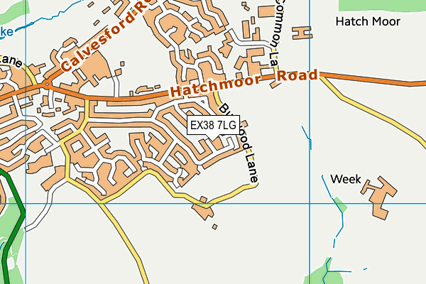EX38 7LG map - OS VectorMap District (Ordnance Survey) EX38 7LG map - OS VectorMap District (Ordnance Survey)