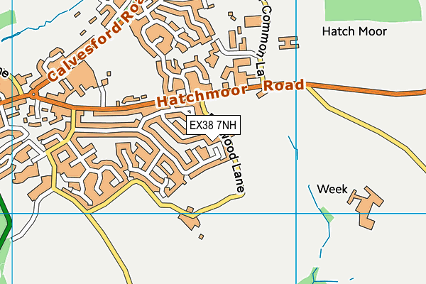 EX38 7NH map - OS VectorMap District (Ordnance Survey) EX38 7NH map - OS VectorMap District (Ordnance Survey)