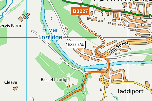 EX38 8AU map - OS VectorMap District (Ordnance Survey) EX38 8AU map - OS VectorMap District (Ordnance Survey)