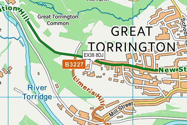 EX38 8DJ map - OS VectorMap District (Ordnance Survey) EX38 8DJ map - OS VectorMap District (Ordnance Survey)