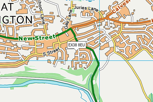 EX38 8EU map - OS VectorMap District (Ordnance Survey) EX38 8EU map - OS VectorMap District (Ordnance Survey)