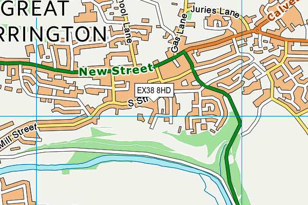 EX38 8HD map - OS VectorMap District (Ordnance Survey) EX38 8HD map - OS VectorMap District (Ordnance Survey)