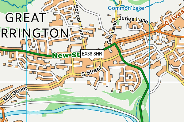 EX38 8HR map - OS VectorMap District (Ordnance Survey) EX38 8HR map - OS VectorMap District (Ordnance Survey)