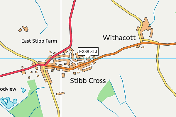 EX38 8LJ map - OS VectorMap District (Ordnance Survey) EX38 8LJ map - OS VectorMap District (Ordnance Survey)