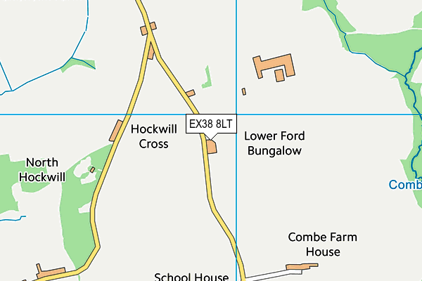 EX38 8LT map - OS VectorMap District (Ordnance Survey) EX38 8LT map - OS VectorMap District (Ordnance Survey)