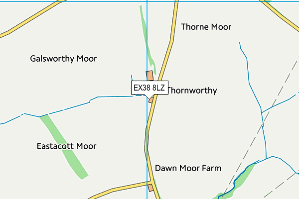EX38 8LZ map - OS VectorMap District (Ordnance Survey) EX38 8LZ map - OS VectorMap District (Ordnance Survey)