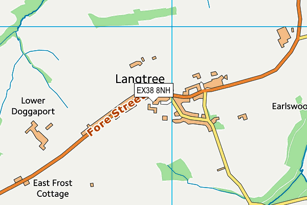 EX38 8NH map - OS VectorMap District (Ordnance Survey)