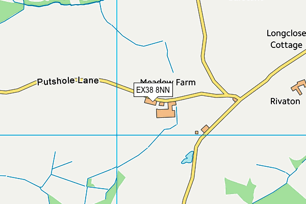 EX38 8NN map - OS VectorMap District (Ordnance Survey) EX38 8NN map - OS VectorMap District (Ordnance Survey)