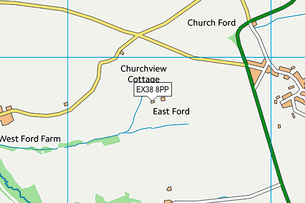 EX38 8PP map - OS VectorMap District (Ordnance Survey) EX38 8PP map - OS VectorMap District (Ordnance Survey)