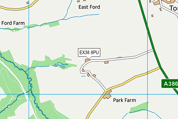 EX38 8PU map - OS VectorMap District (Ordnance Survey) EX38 8PU map - OS VectorMap District (Ordnance Survey)