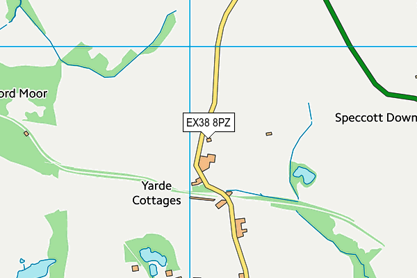 EX38 8PZ map - OS VectorMap District (Ordnance Survey) EX38 8PZ map - OS VectorMap District (Ordnance Survey)