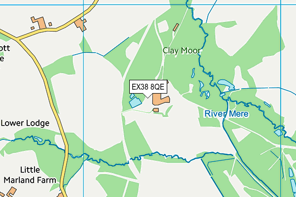 EX38 8QE map - OS VectorMap District (Ordnance Survey) EX38 8QE map - OS VectorMap District (Ordnance Survey)