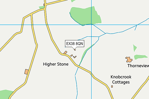 EX38 8QN map - OS VectorMap District (Ordnance Survey) EX38 8QN map - OS VectorMap District (Ordnance Survey)