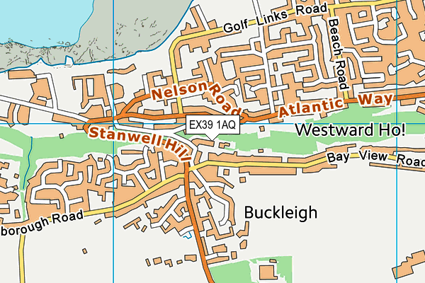 EX39 1AQ map - OS VectorMap District (Ordnance Survey) EX39 1AQ map - OS VectorMap District (Ordnance Survey)