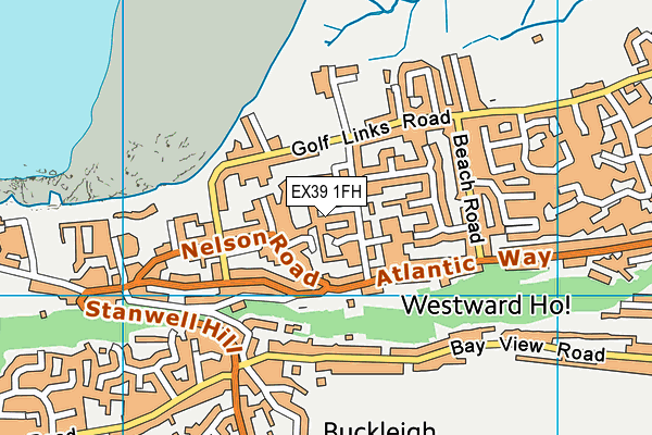 EX39 1FH map - OS VectorMap District (Ordnance Survey) EX39 1FH map - OS VectorMap District (Ordnance Survey)